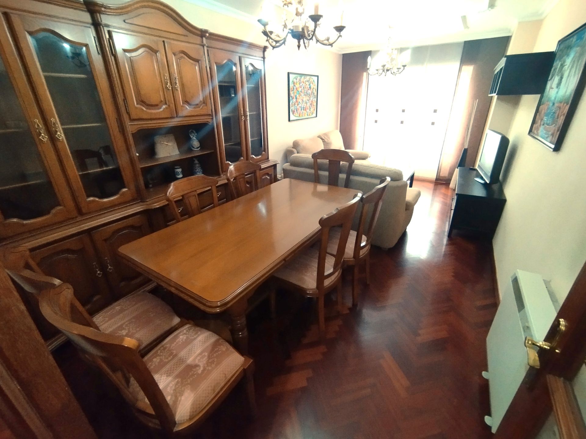 Dining room of Flat for sale in Viveiro  with Heating, Storage room and Furnished