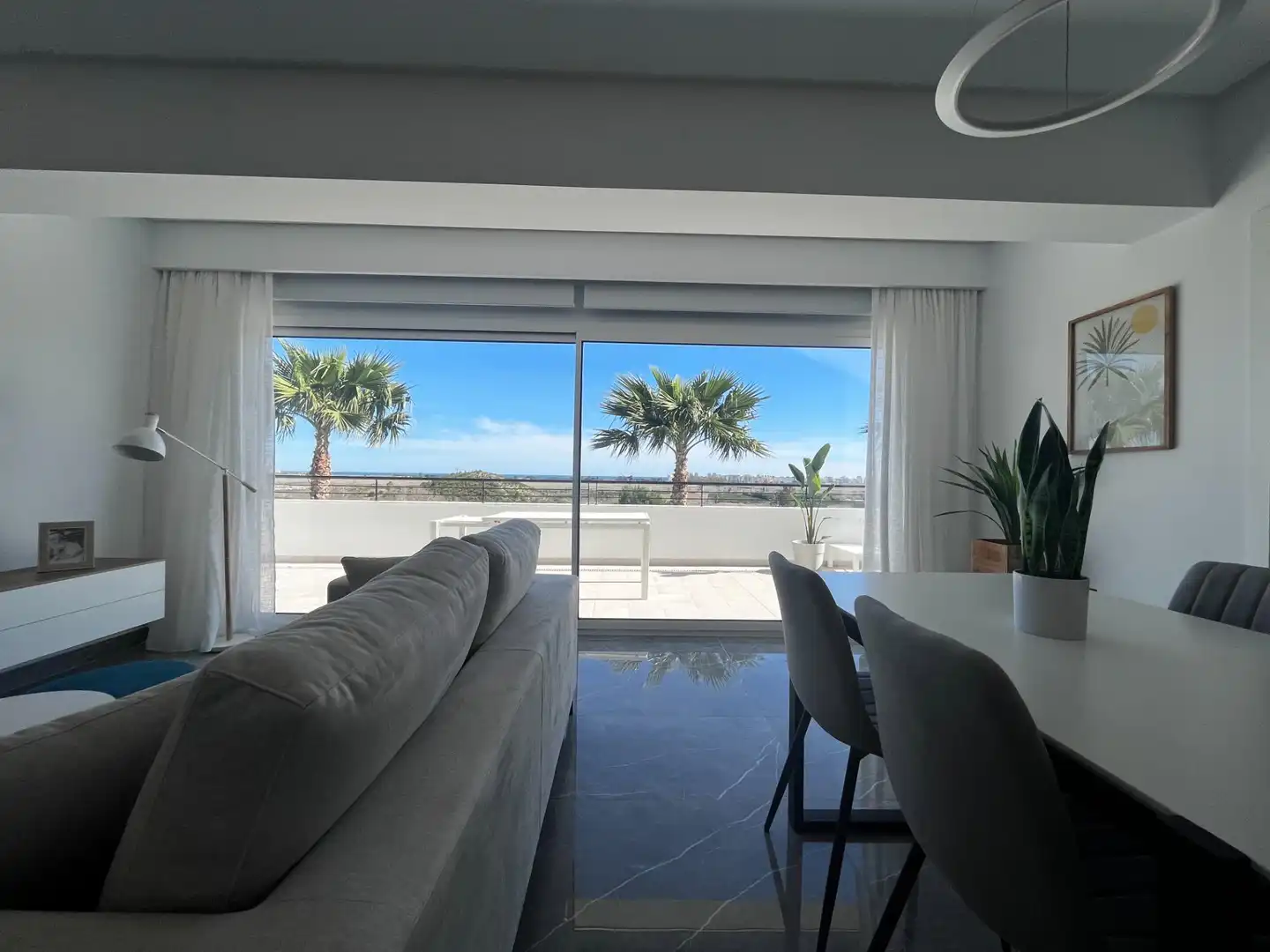 Sala d'estar de Apartament en venda en Xeresa amb Aire condicionat, Calefacció i Jardí privat