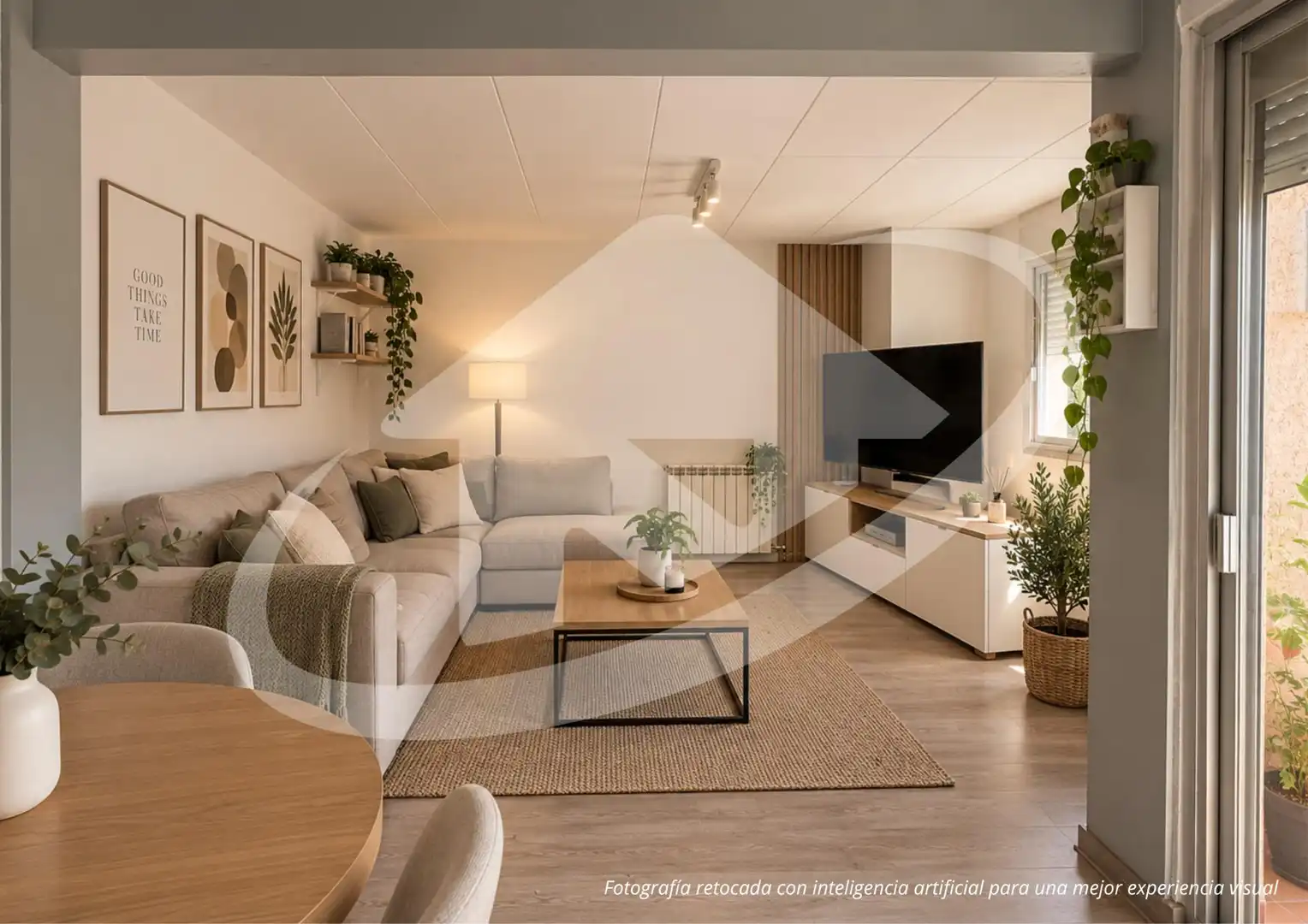 Living room of Flat for sale in Sabadell  with Heating and Balcony