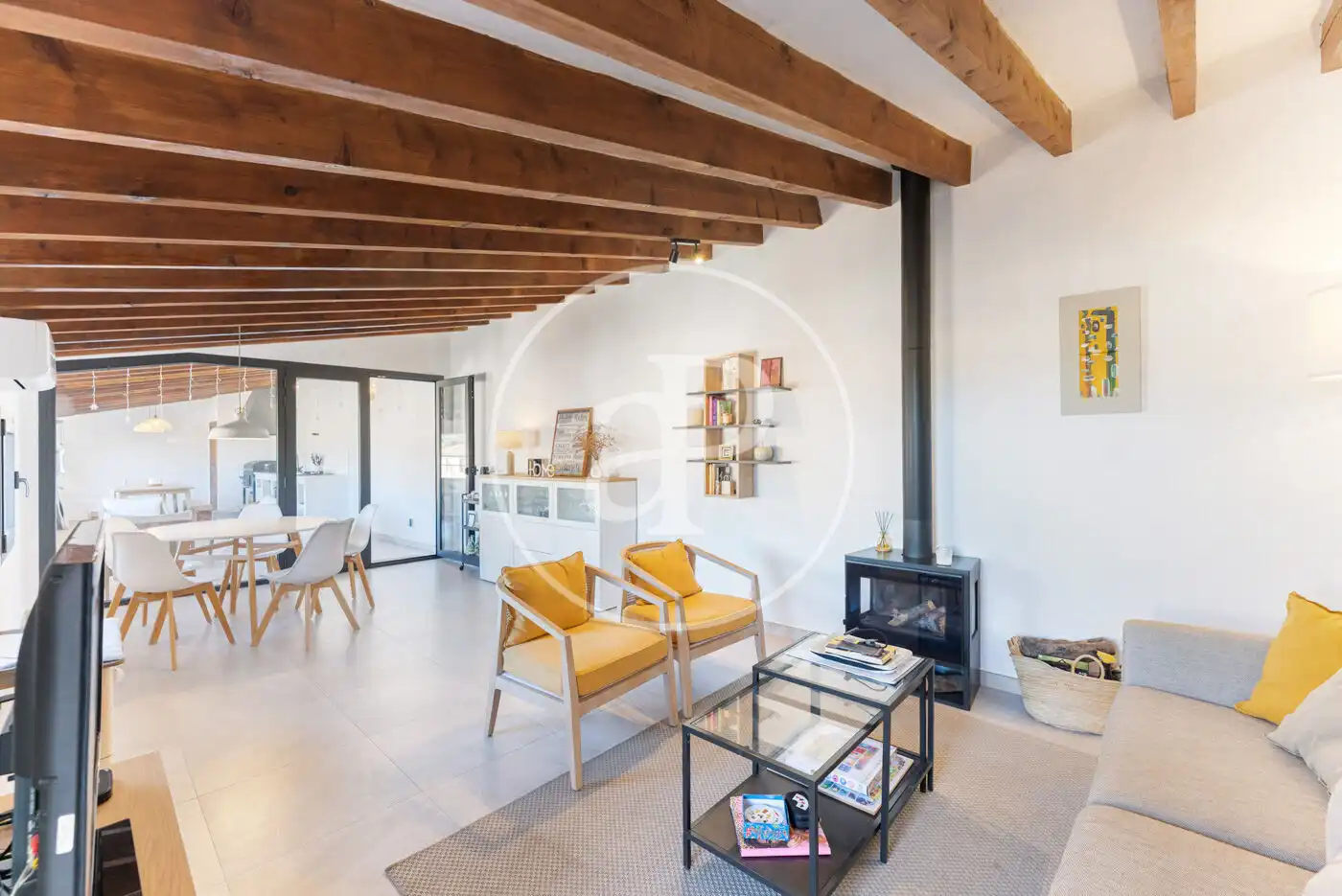 Living room of Houses for sale in Sóller  with Air Conditioner, Heating and Terrace