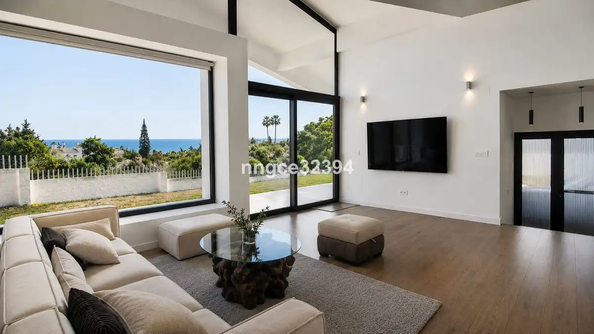 Living room of Houses for sale in Estepona  with Air Conditioner, Private garden and Terrace