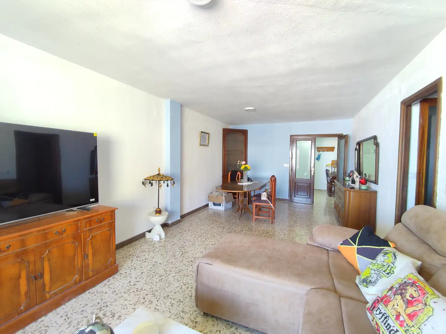Wohnzimmer von Wohnung zur Miete in Torremolinos mit Klimaanlage, Heizung und Terrasse