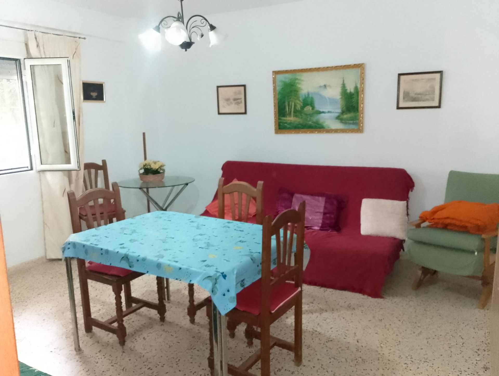 Sala d'estar de Planta baixa de lloguer en  Cádiz Capital amb Moblat i Internet