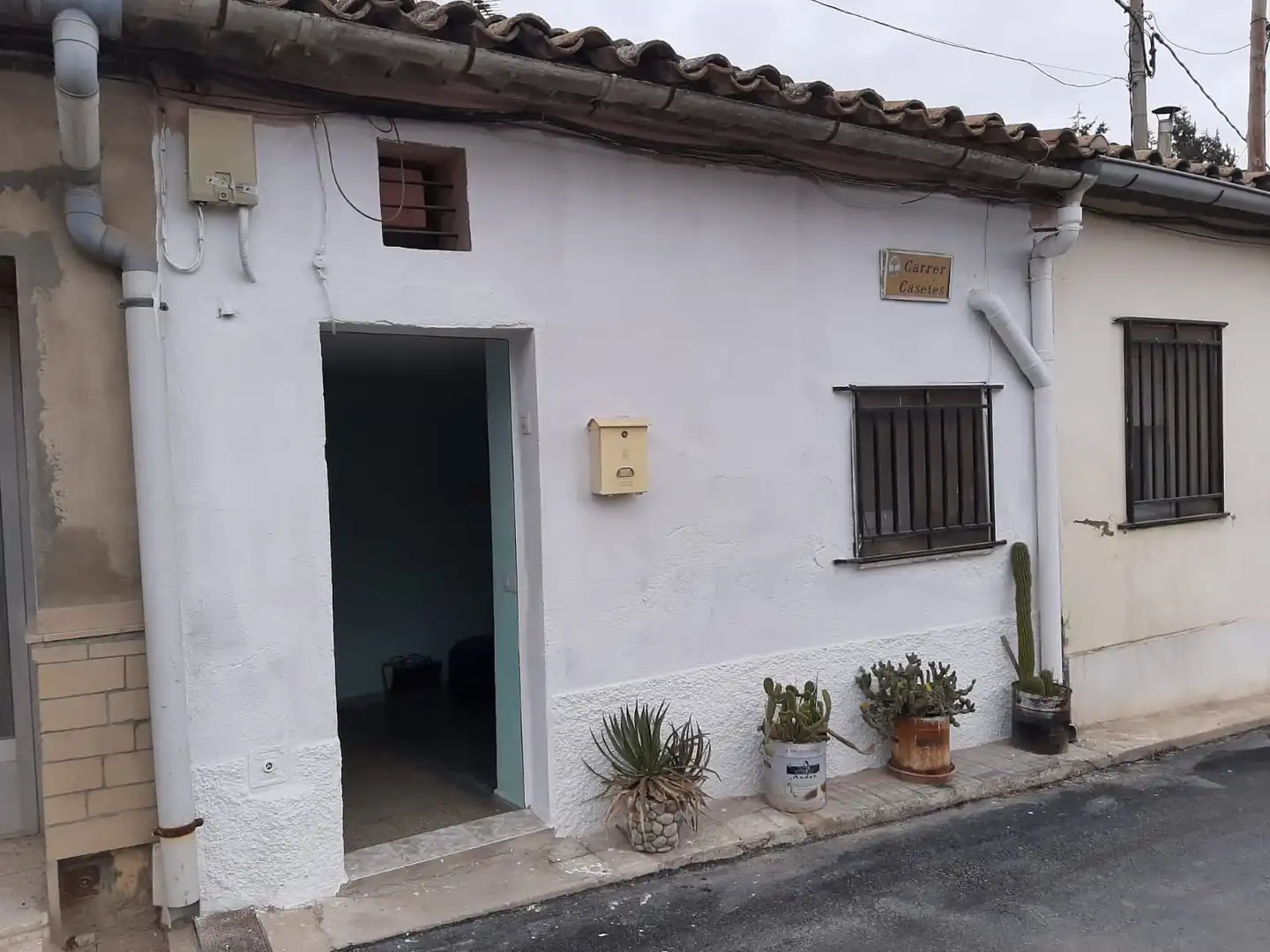 Vista exterior de Casa adosada en venta en Juneda con Terraza, Trastero y Amueblado
