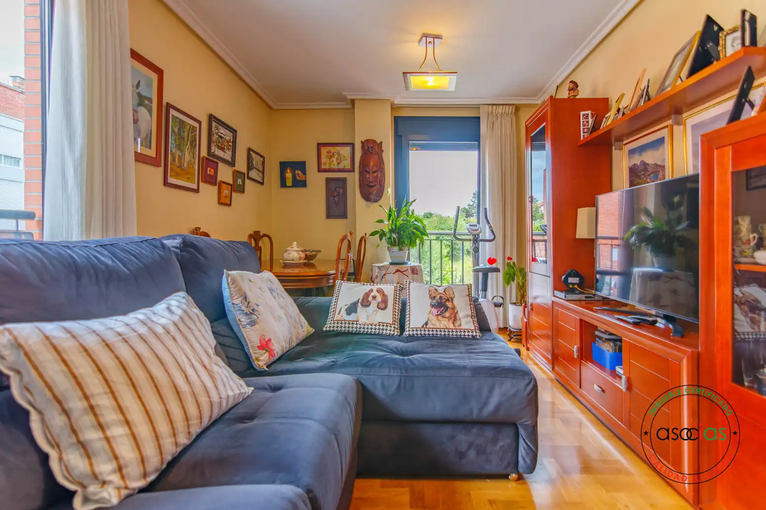 Living room of Flat for sale in Siero  with Heating, Terrace and Storage room