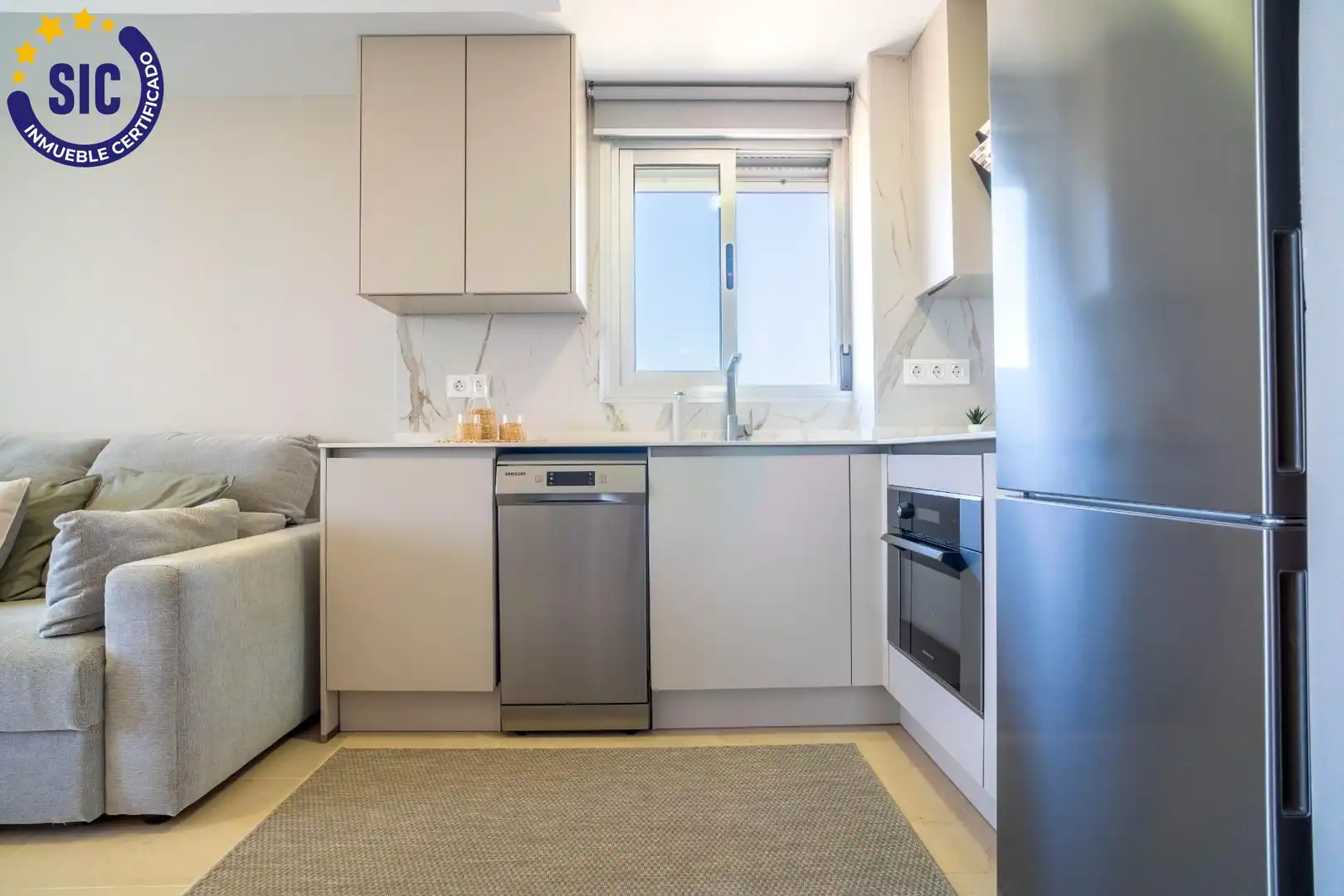 Cuina de Apartament en venda en Oropesa del Mar / Orpesa amb Aire condicionat, Jardí privat i Terrassa