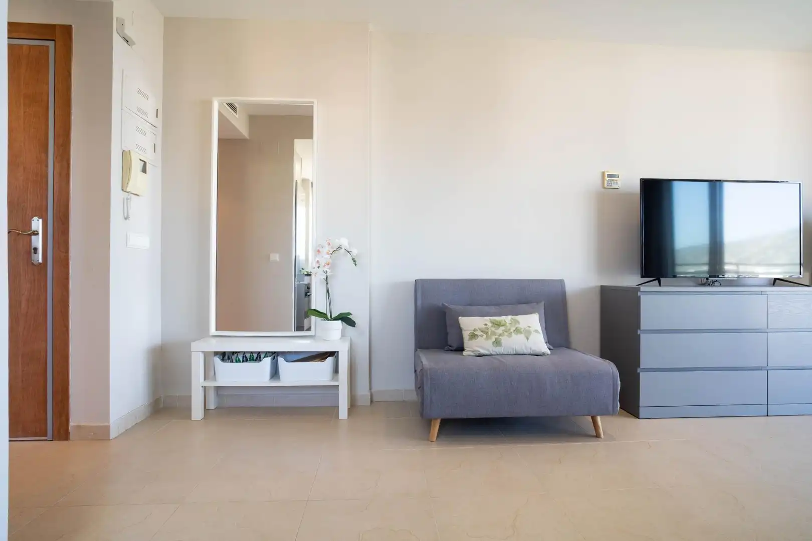 Living room of Apartments for sale in Oropesa del Mar / Orpesa  with Air Conditioner, Private garden and Terrace