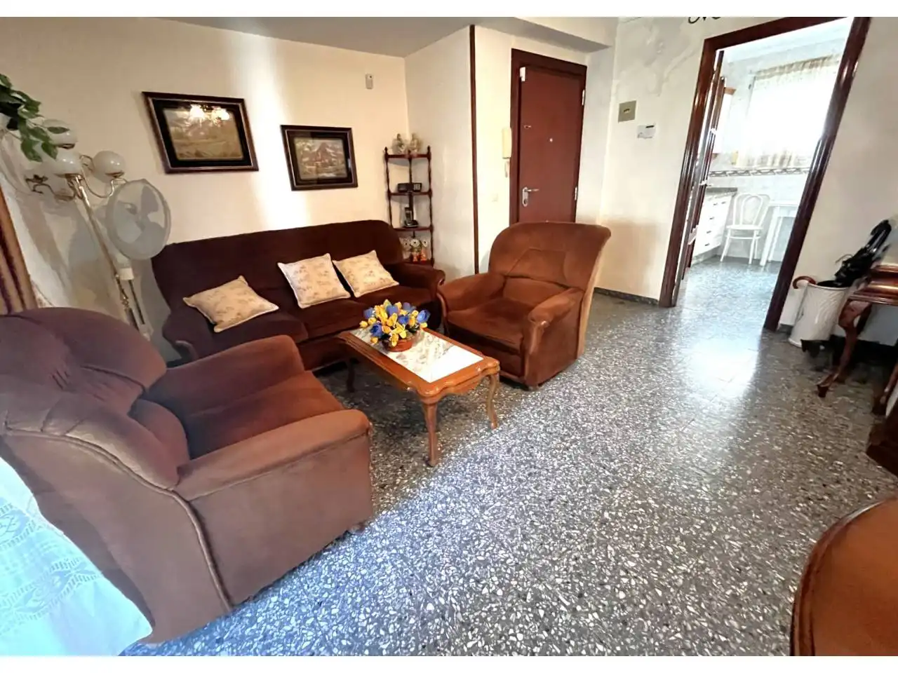 Sala de estar de Piso en venta en Huelva con Terraza