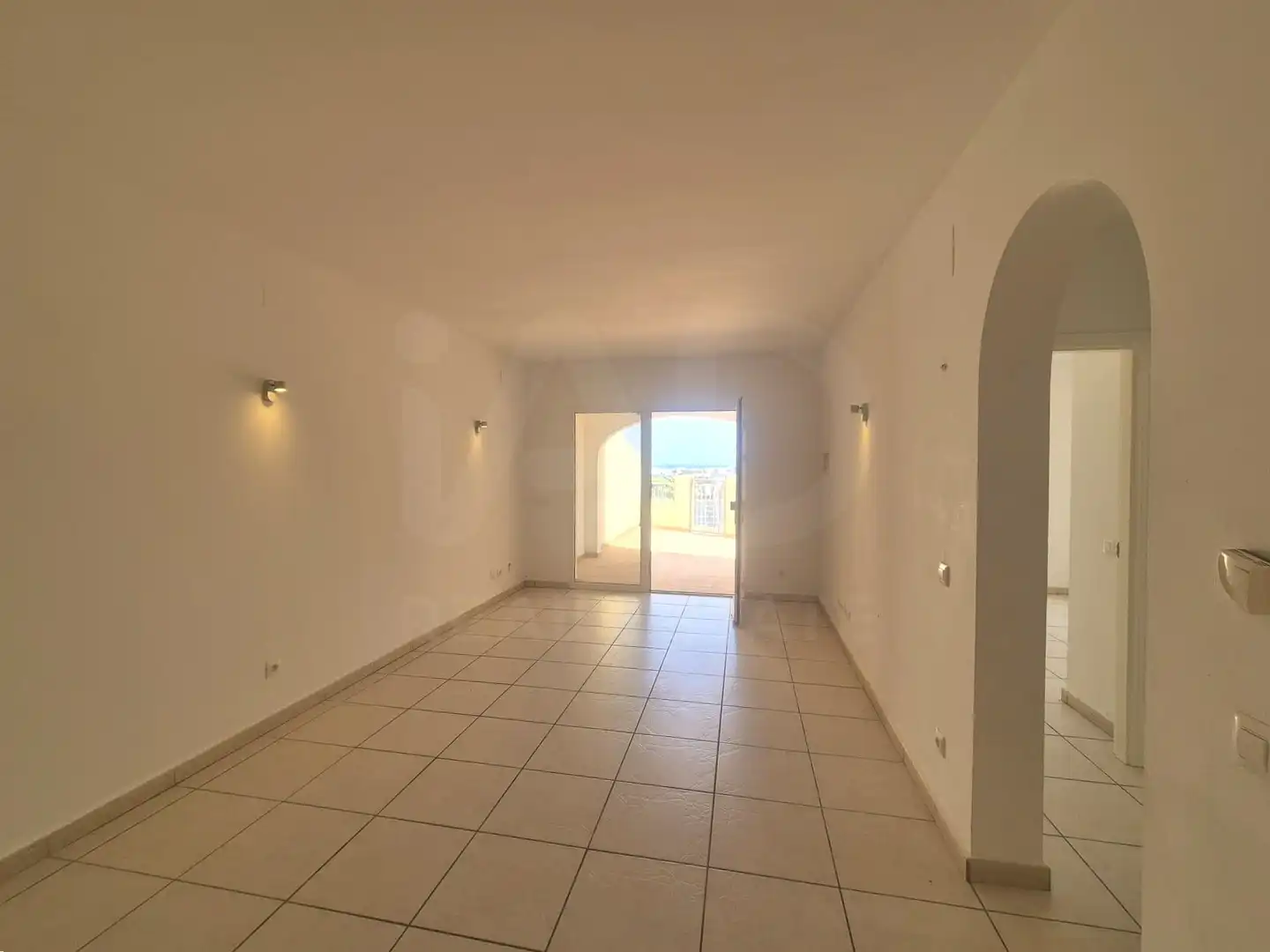 Living room of Flat for sale in Dénia  with Air Conditioner, Terrace and Swimming Pool