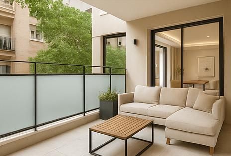 Terrace of Flat for sale in  Madrid Capital  with Air Conditioner, Heating and Parquet flooring