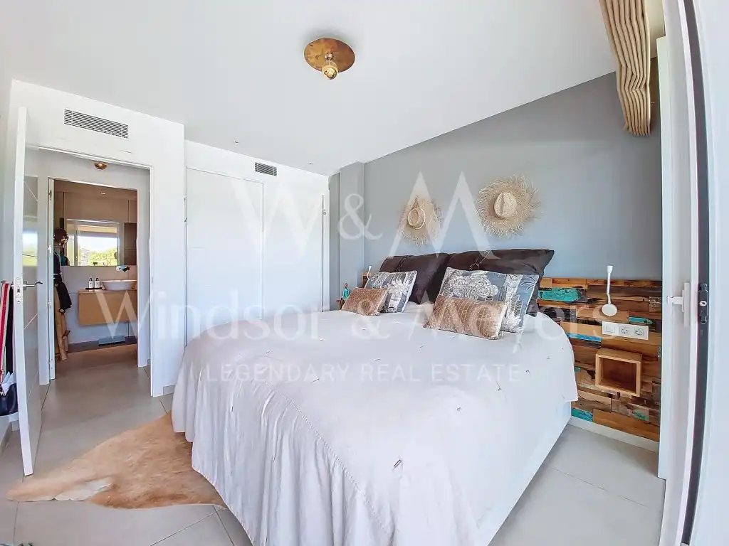 Bedroom of Flat for sale in Sant Josep de sa Talaia  with Air Conditioner, Furnished and Oven