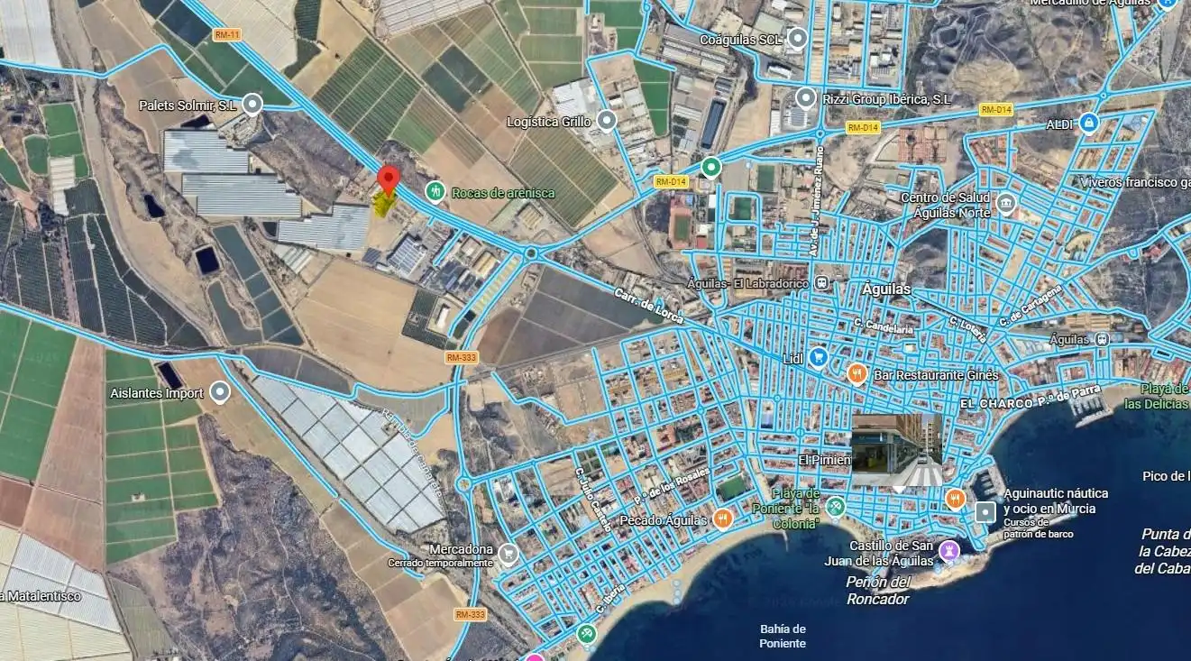 Außenansicht von Fabrik Grundstücke zum Verkauf in Águilas