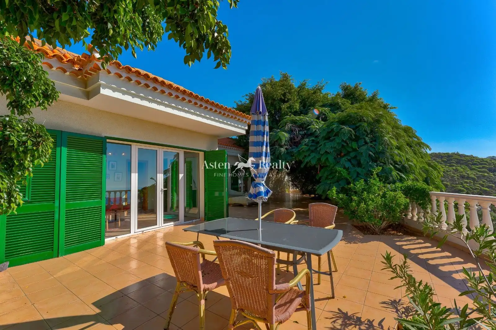 Garten von Haus oder Chalet zum Verkauf in Guía de Isora mit Terrasse, Schwimmbad und Möbliert