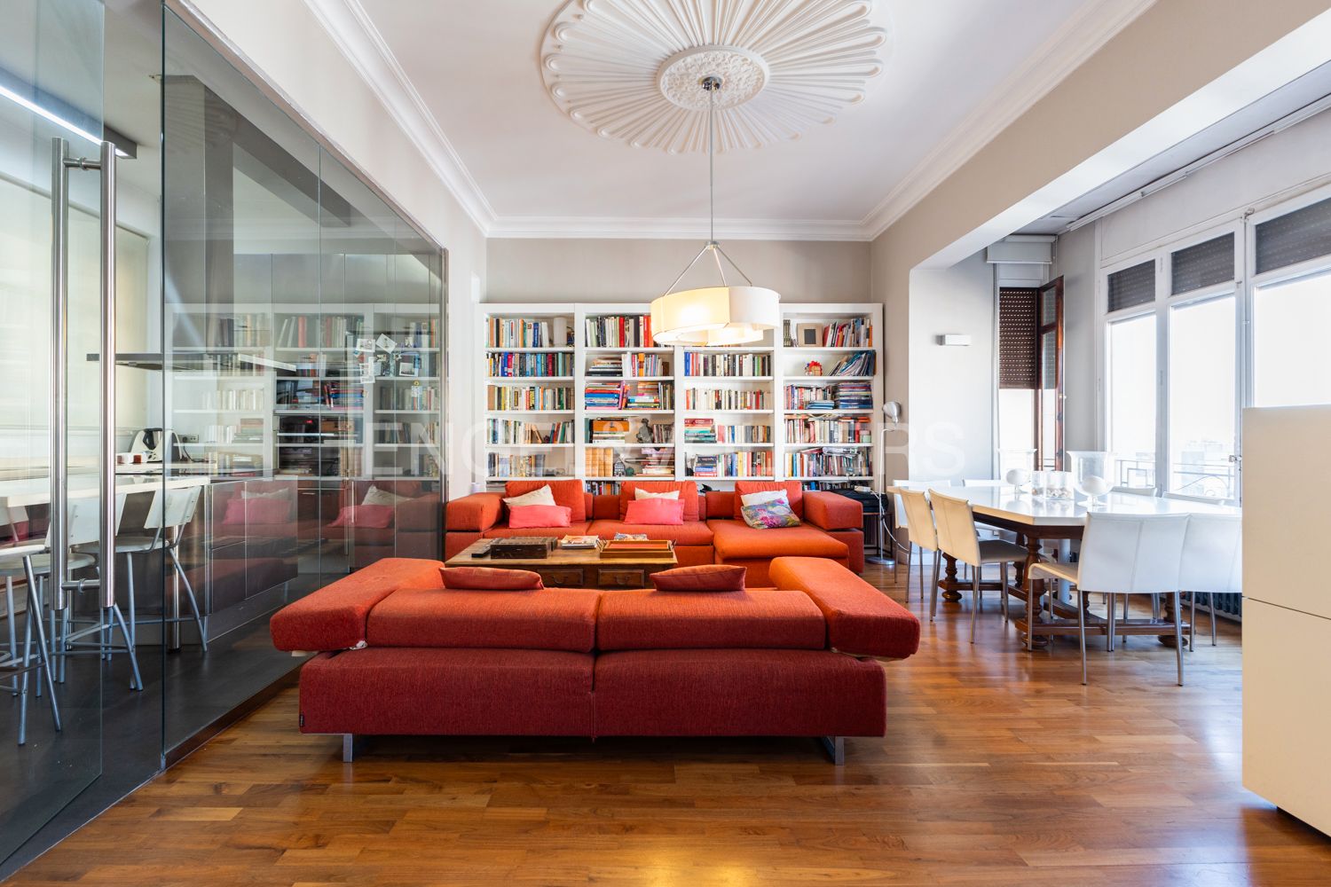 Sala d'estar de Apartament en venda en  Valencia Capital amb Aire condicionat, Calefacció i Parquet