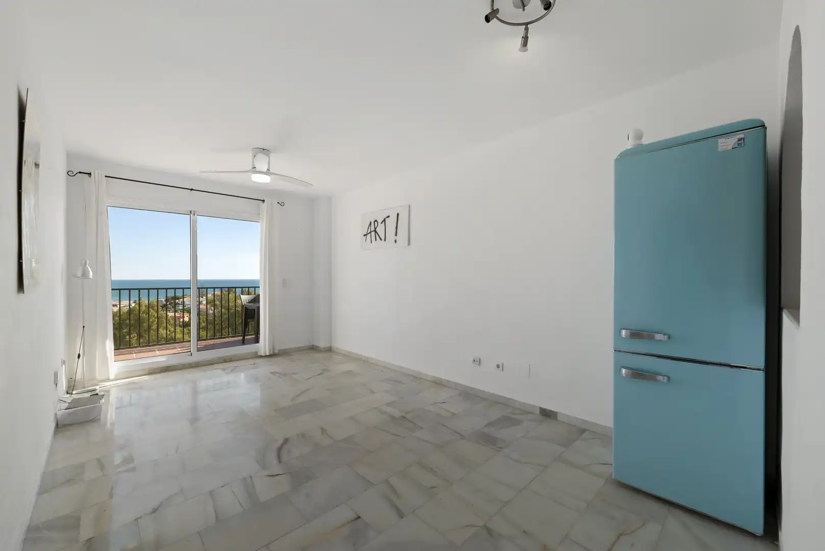 Sala d'estar de Àtic en venda en Mijas amb Aire condicionat, Terrassa i Piscina