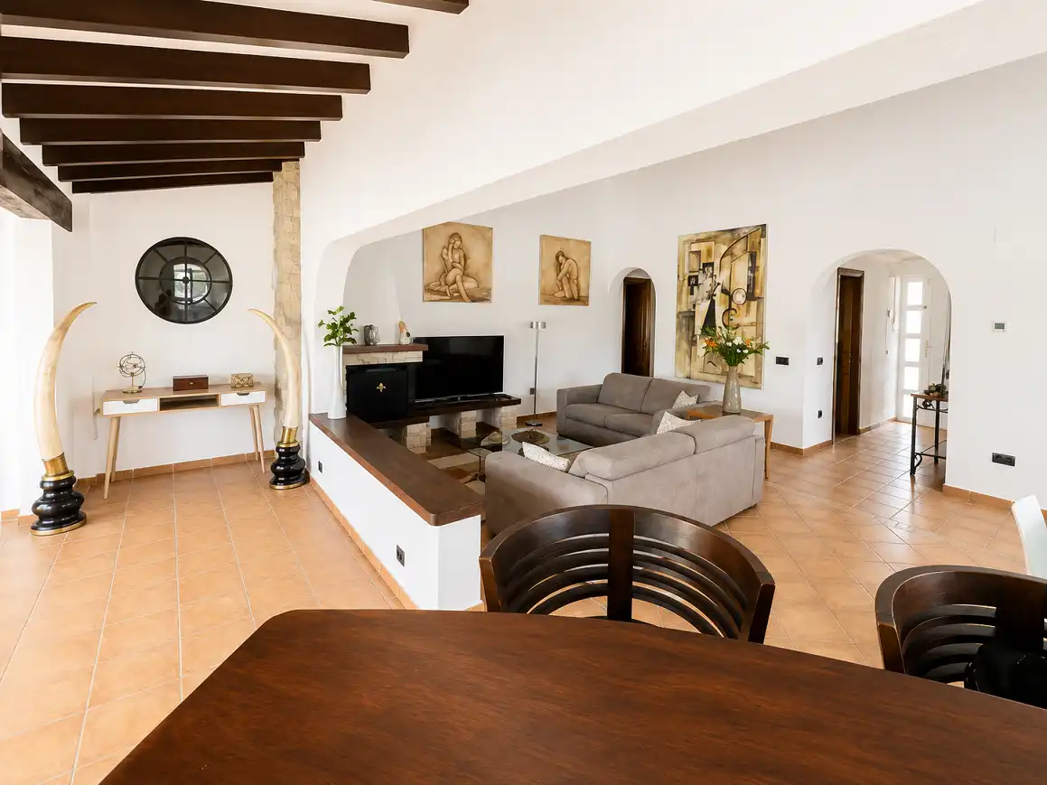Living room of Houses for rent in La Nucia  with Air Conditioner, Terrace and Swimming Pool