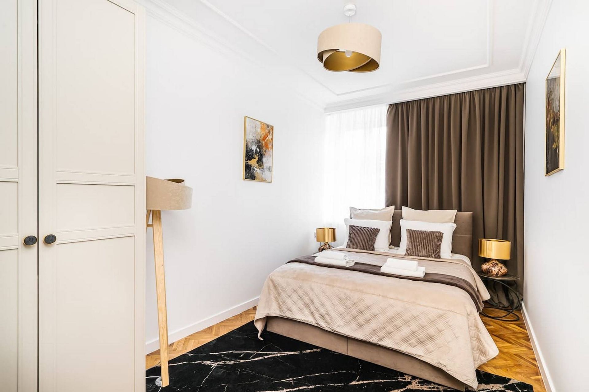Bedroom of Flat to rent in Santiago de Compostela   with Air Conditioner, Furnished and Microwave