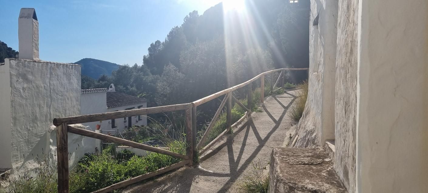 Exterior view of Single-family semi-detached for sale in Cómpeta  with Terrace and Swimming Pool