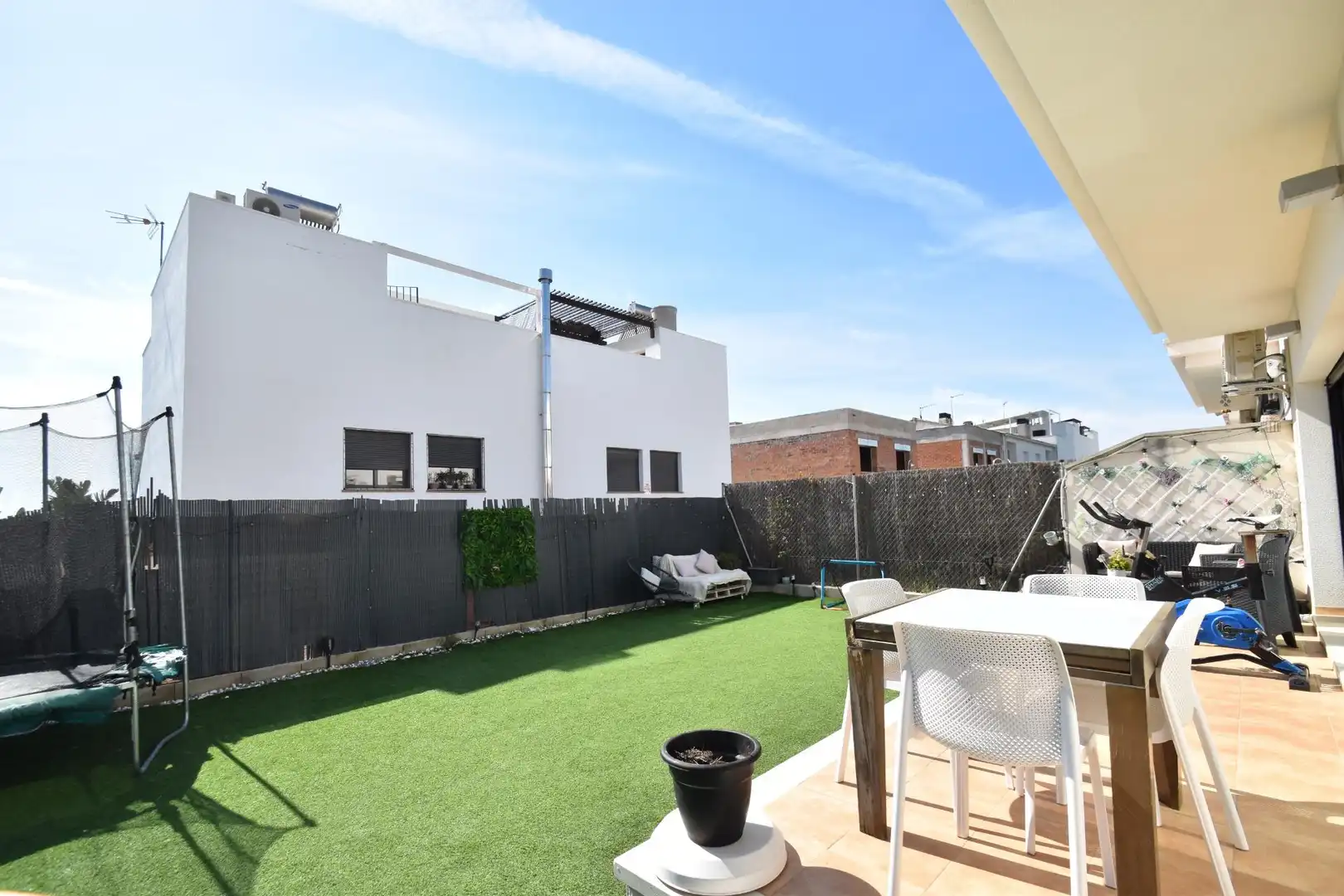 Terrassa de Casa adosada en venda en Cunit amb Aire condicionat, Jardí privat i Terrassa