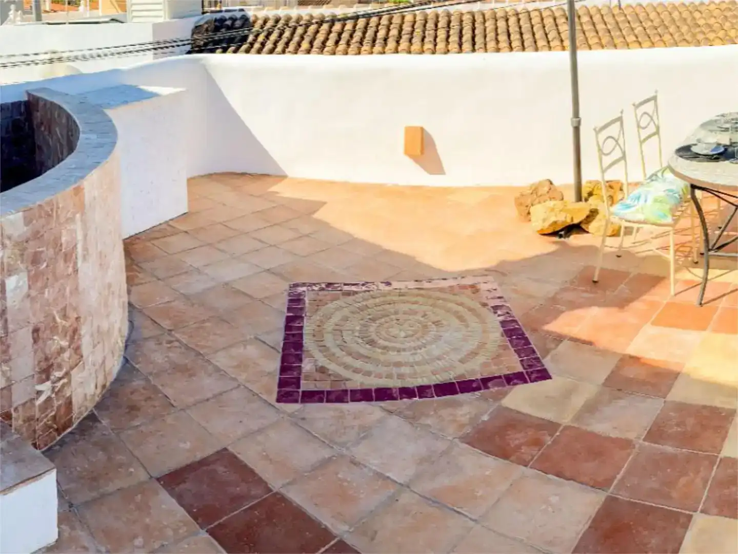 Terraza de Casa o chalet de alquiler en Oliva con Aire acondicionado, Piscina y Amueblado