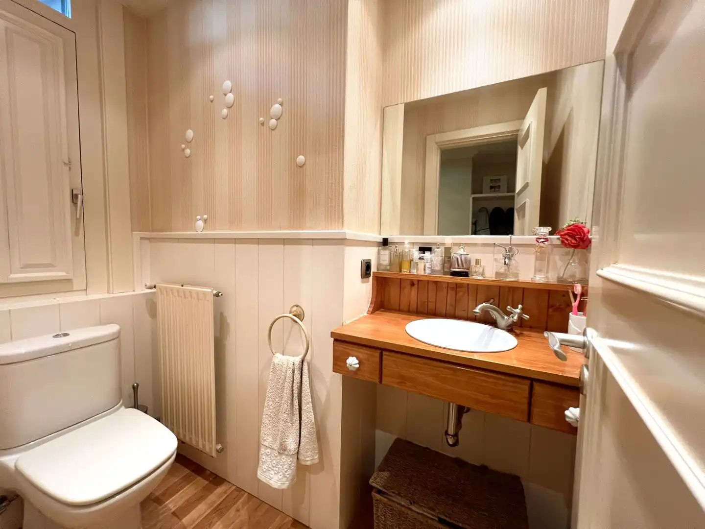Baño de Casa adosada en venta en Zarautz con Aire acondicionado, Calefacción y Jardín privado