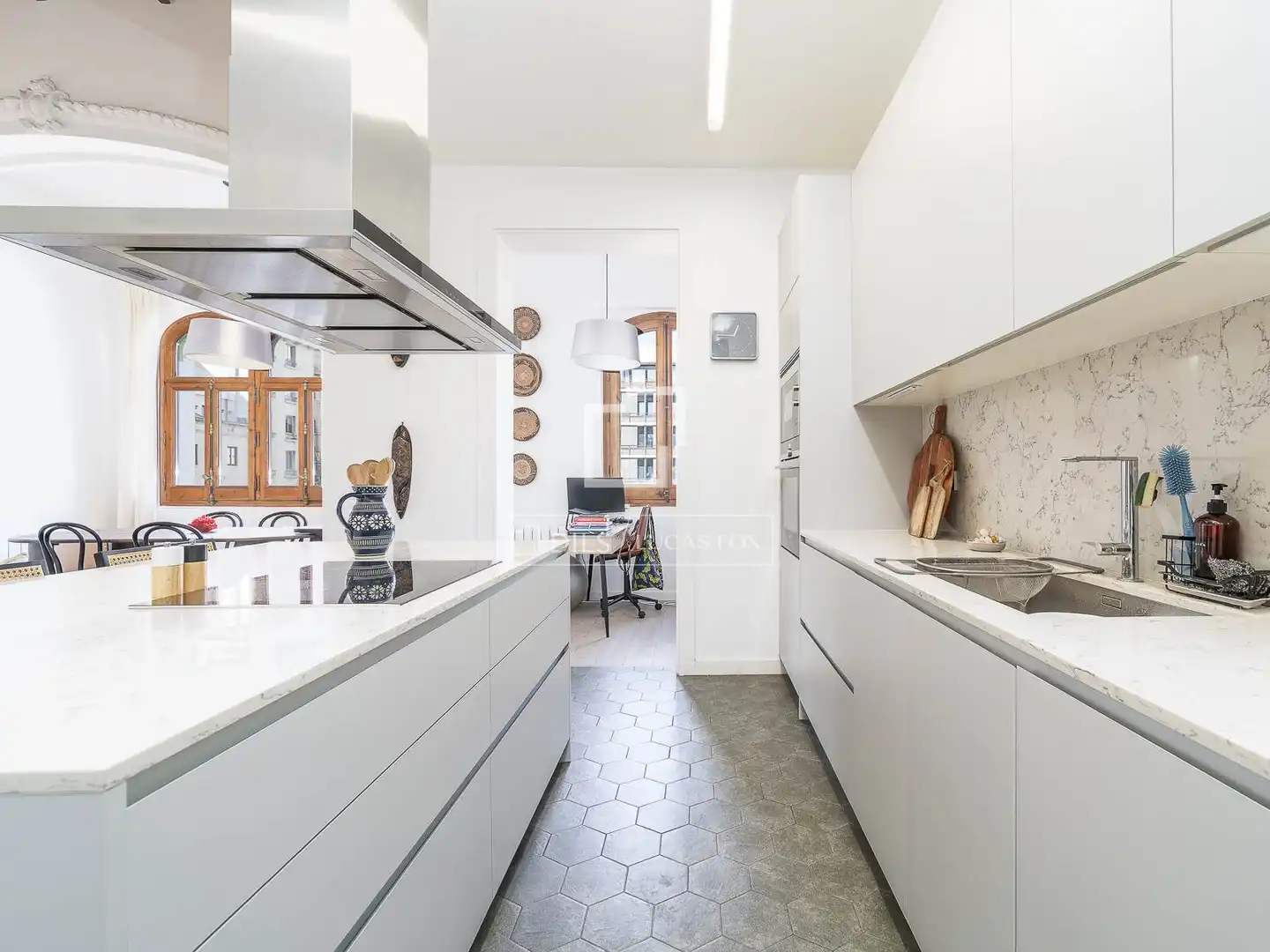 Cocina de Piso en venta en Barcelona con Aire acondicionado, Terraza y Balcón