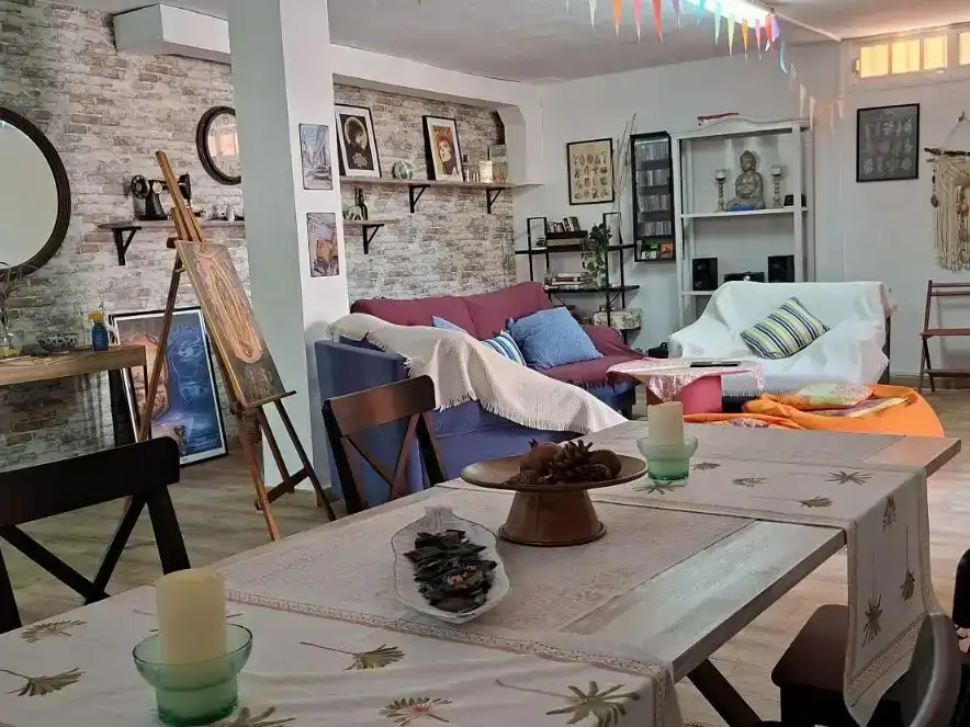 Sala de estar de Casa o chalet en venta en Salteras con Aire acondicionado, Piscina y Balcón