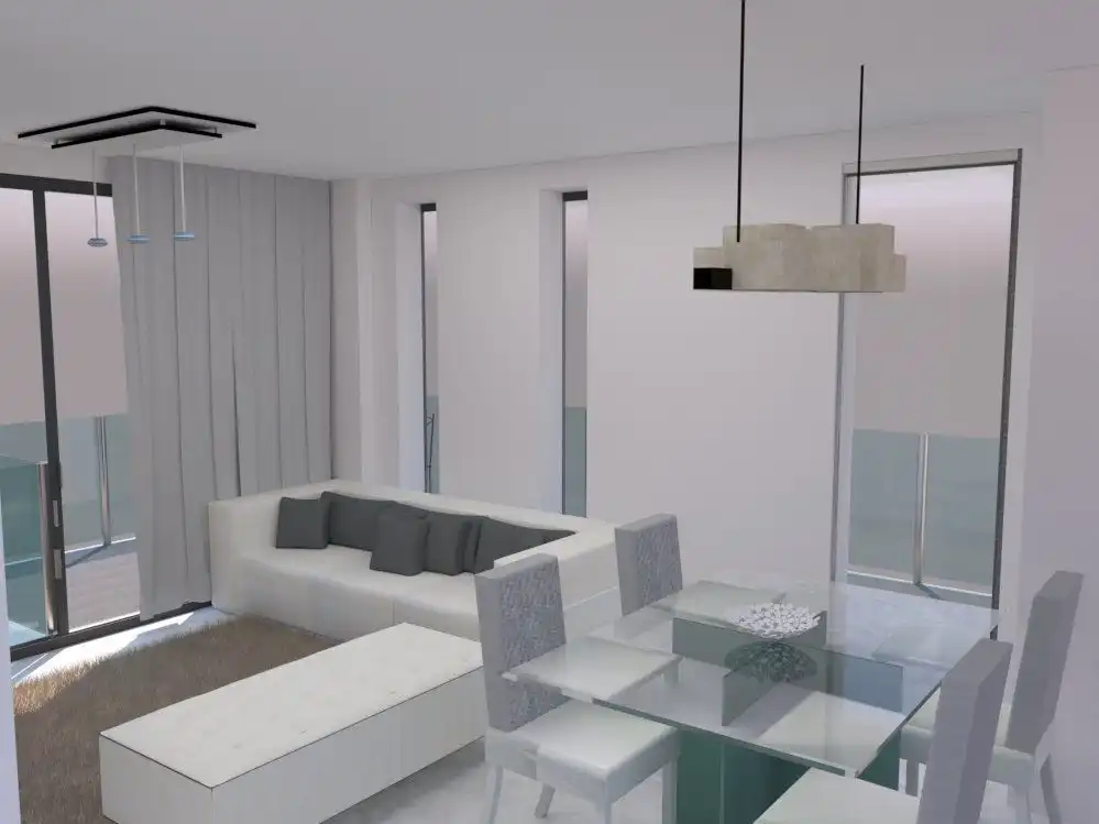 Sala de estar de Apartamento en venta en Finestrat con Piscina comunitaria