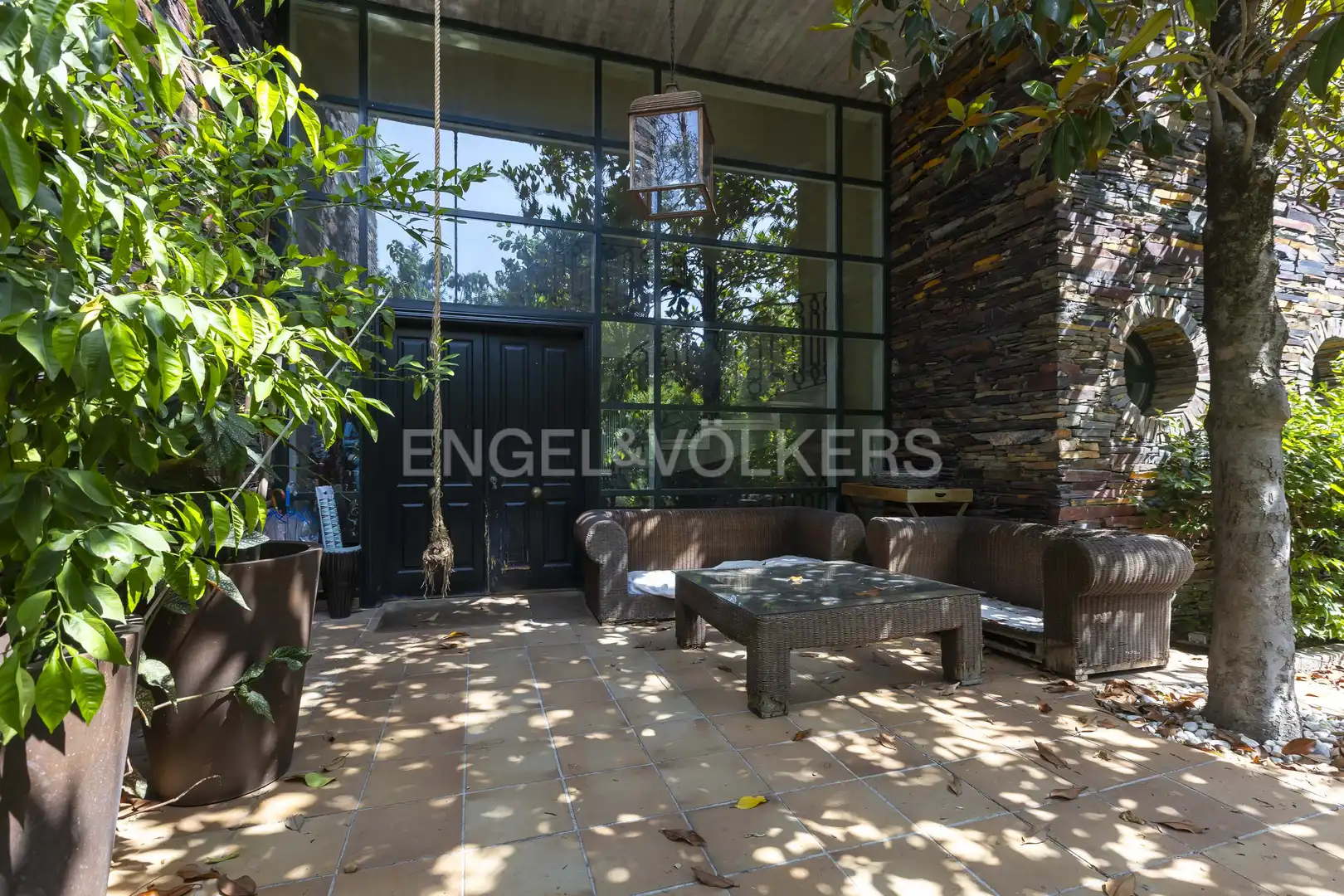 Terraza de Finca rústica en venta en Ciudalcampo con Aire acondicionado, Calefacción y Jardín privado