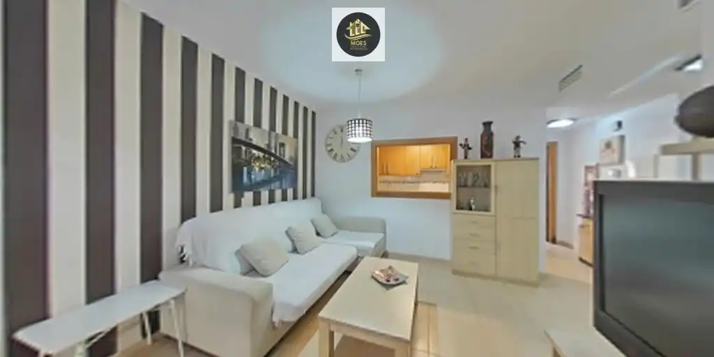 Sala de estar de Piso en venta en Roquetas de Mar con Terraza