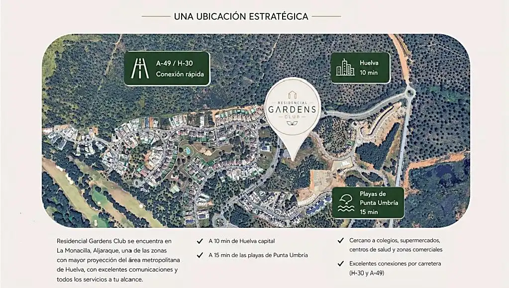 Jardí de Casa adosada en venda en Aljaraque amb Jardí privat, Terrassa i Balcó