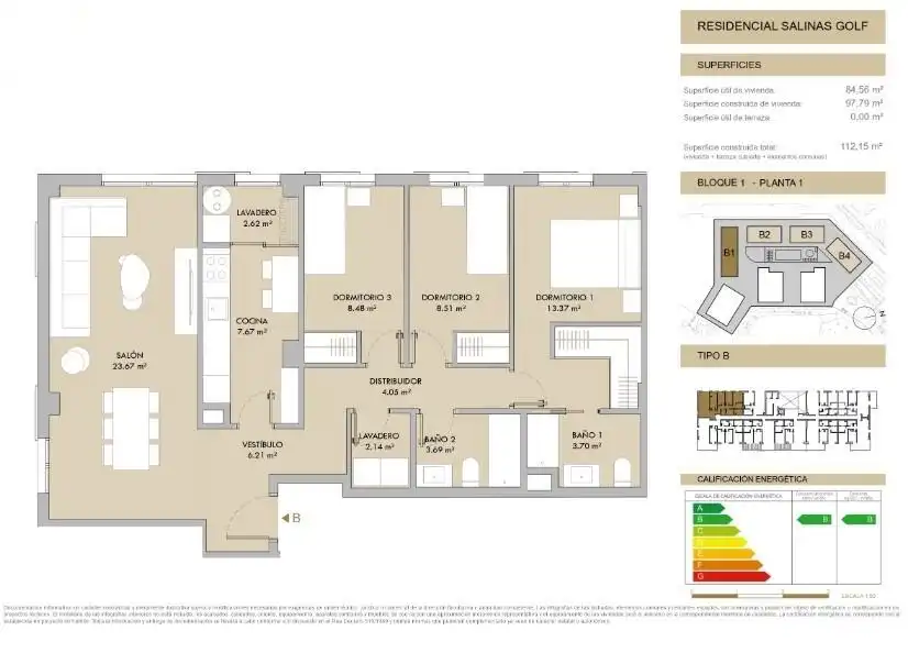 Piso en venta en Roquetas de Mar con Jardín privado y Piscina comunitaria