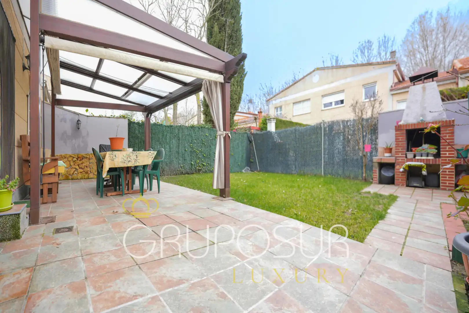 Jardín de Casa adosada en venta en Arroyo de la Encomienda con Calefacción, Jardín privado y Parquet