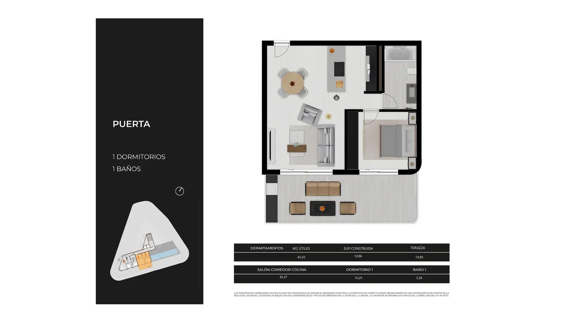 Dormitori de Apartament en venda en Calpe / Calp amb Aire condicionat, Calefacció i Jardí privat