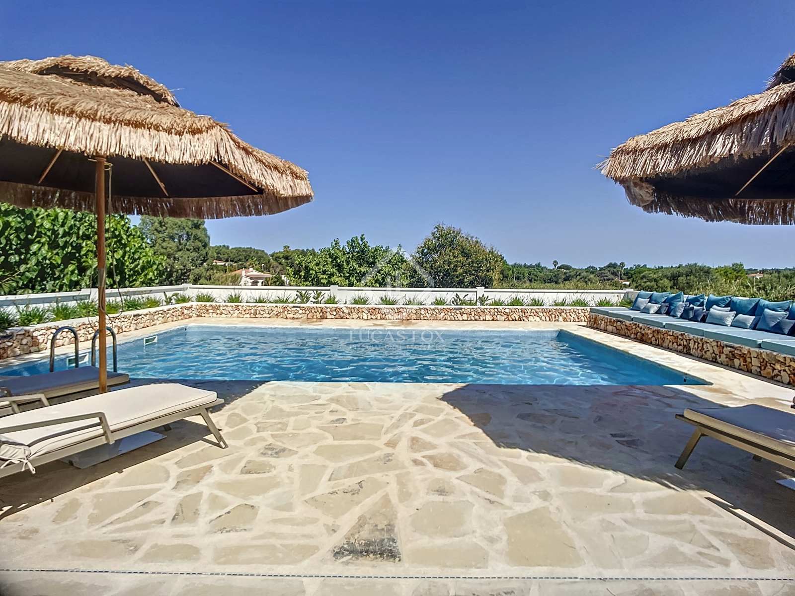 Piscina de Casa o xalet de lloguer en Alaior amb Aire condicionat, Calefacció i Jardí privat
