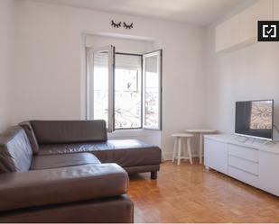 Living room of Flat to rent in  Madrid Capital  with Air Conditioner, Heating and Furnished