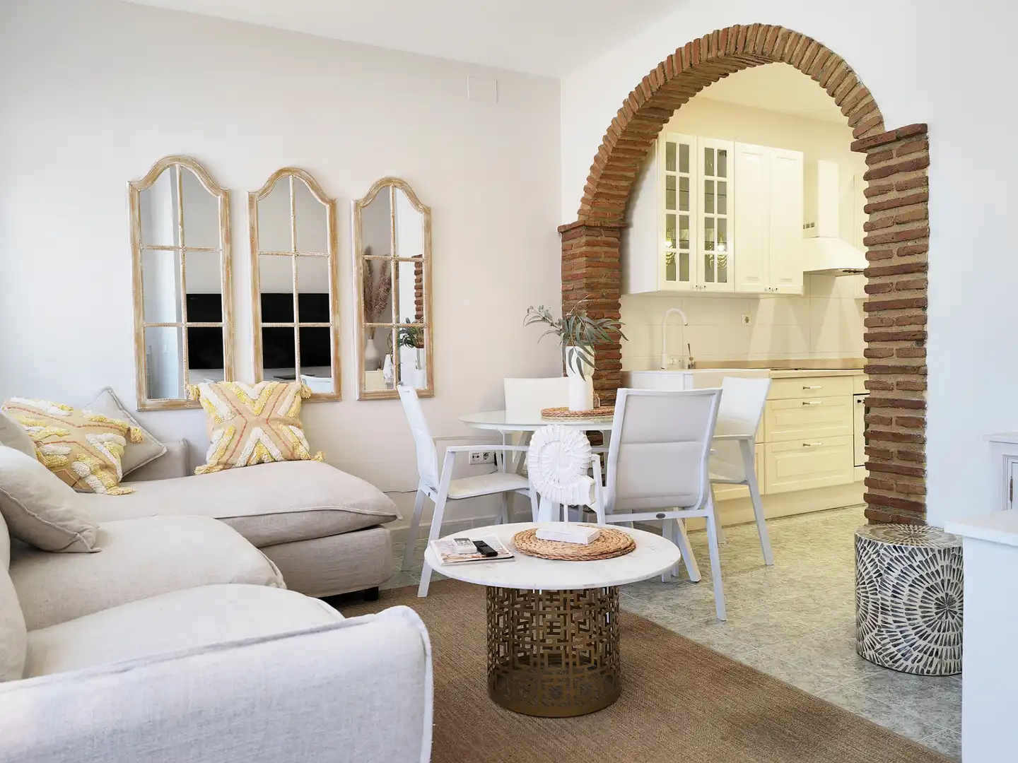 Sala de estar de Apartamento en venta en Mijas con Aire acondicionado, Amueblado y Internet
