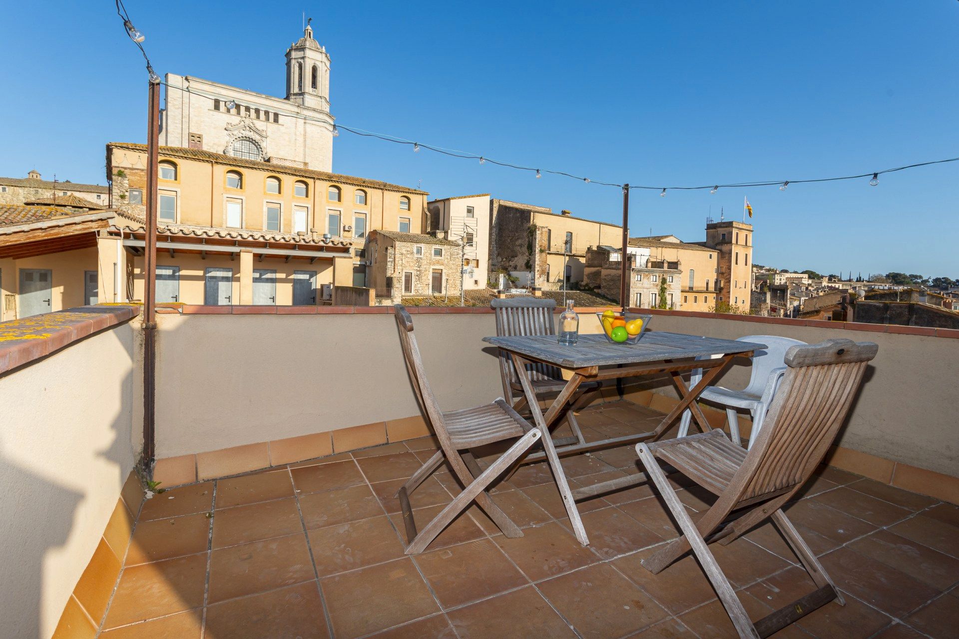 Terrace of Flat to rent in Girona Capital  with Air Conditioner, Terrace and Storage room