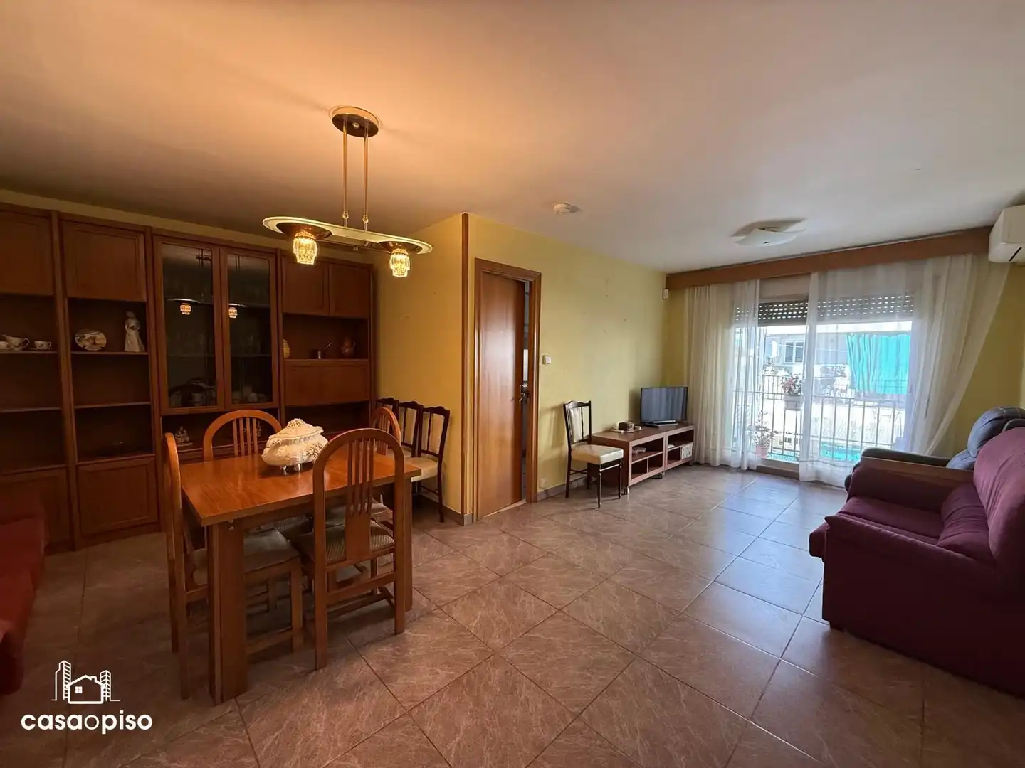 Esszimmer von Wohnung zum Verkauf in Terrassa mit Klimaanlage, Terrasse und Abstellraum