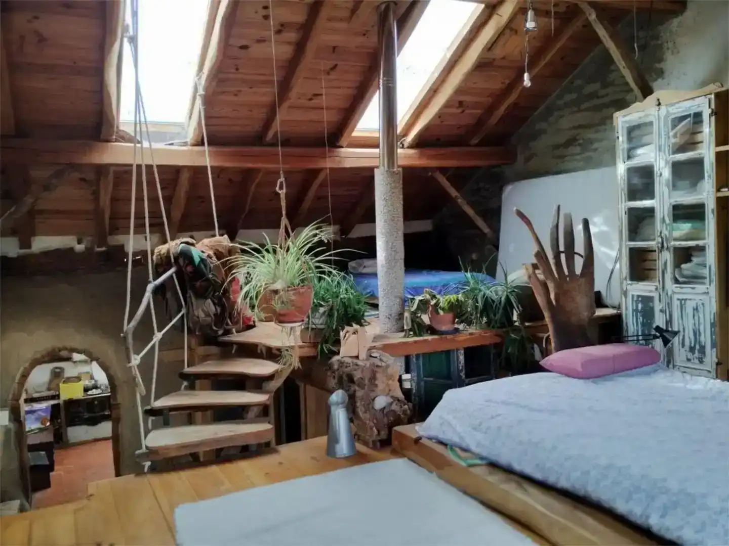Habitación de Casa o chalet en venta en Chandrexa de Queixa con Jardín privado, Amueblado y Balcón