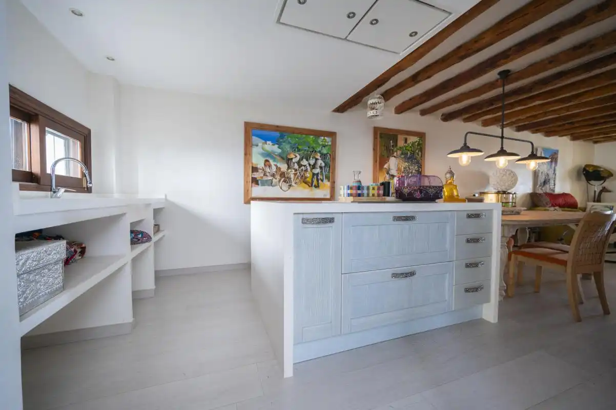 Kitchen of Ground floor for sale in Santa Eulària des Riu  with Air Conditioner, Heating and Private garden