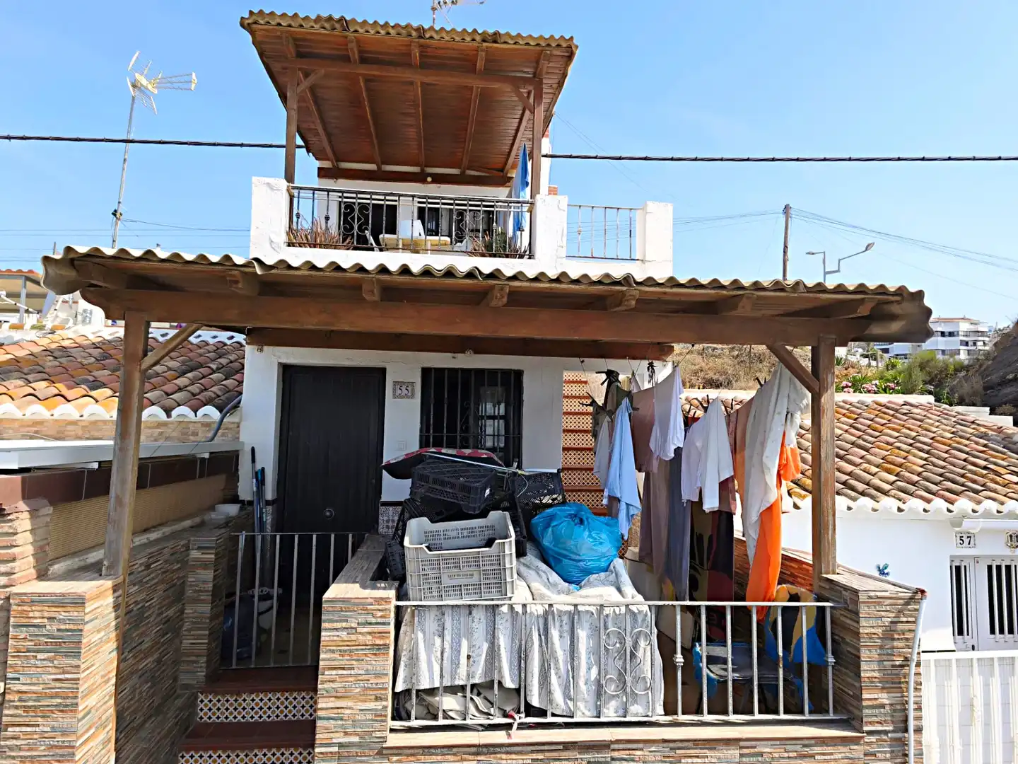Vista exterior de Casa adosada en venta en Torrox con Terraza