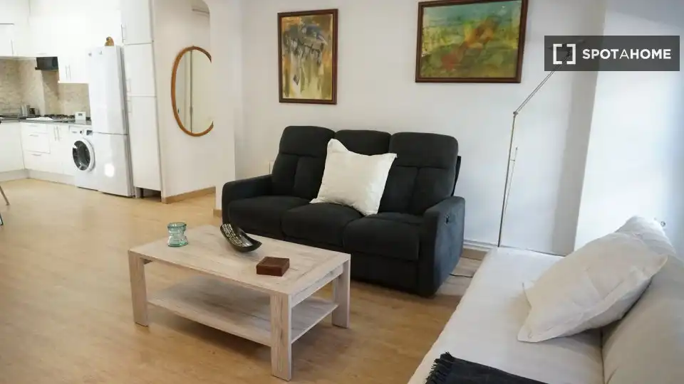 Sala de estar de Piso de alquiler en Valencia con Aire acondicionado, Calefacción y Amueblado