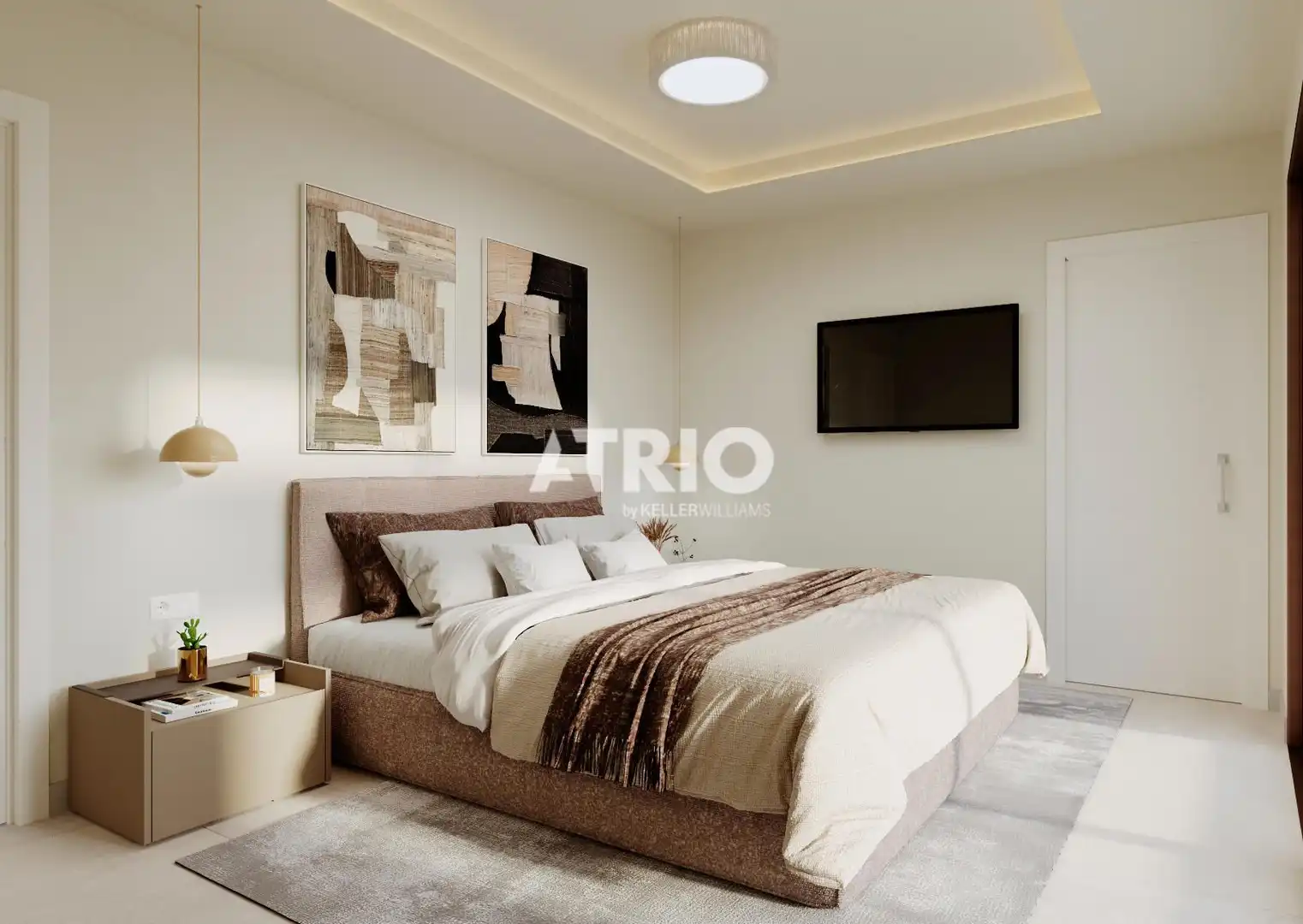 Schlafzimmer von Einfamilien-Reihenhaus zum Verkauf in Calvià mit Klimaanlage, Privatgarten und Terrasse