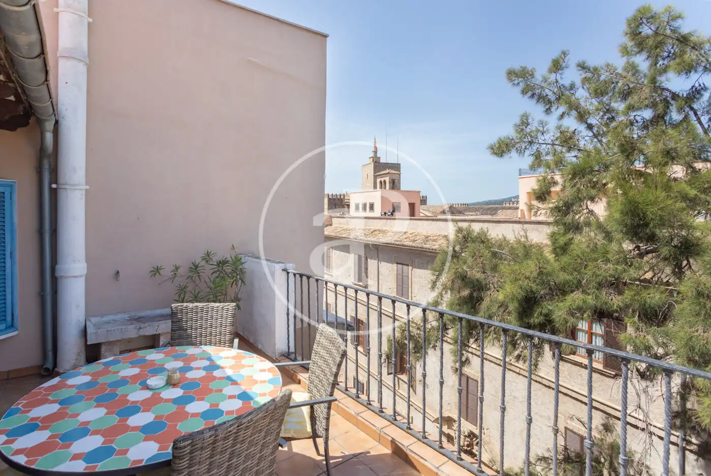 Terrassa de Pis de lloguer en  Palma de Mallorca amb Aire condicionat, Terrassa i Moblat