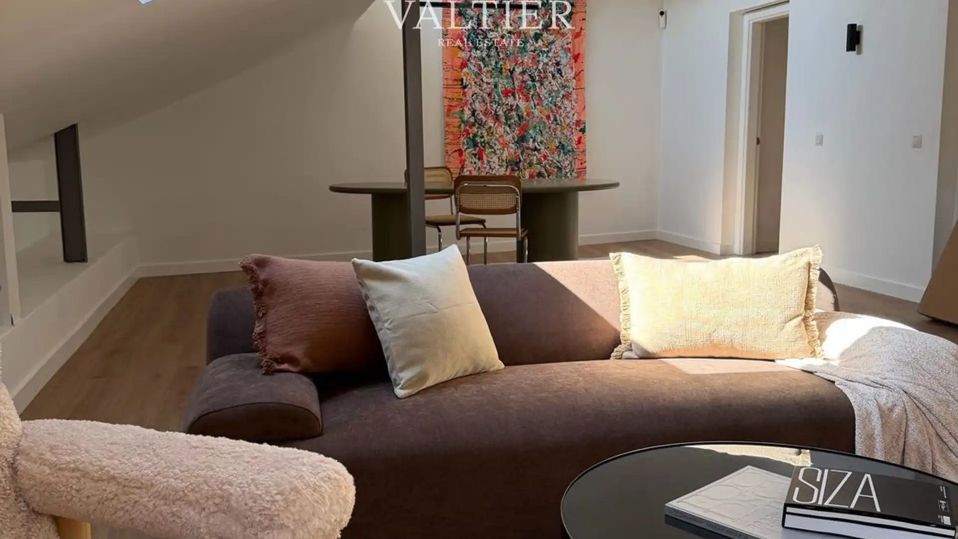 Living room of Attic for rent in  Madrid Capital  with Air Conditioner and Furnished