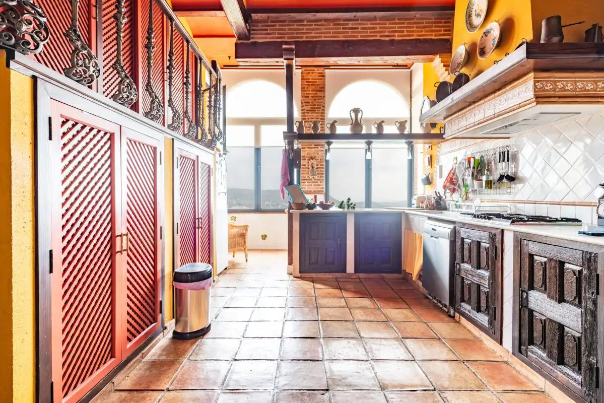 Cocina de Casa o chalet en venta en Gilet con Calefacción, Jardín privado y Terraza