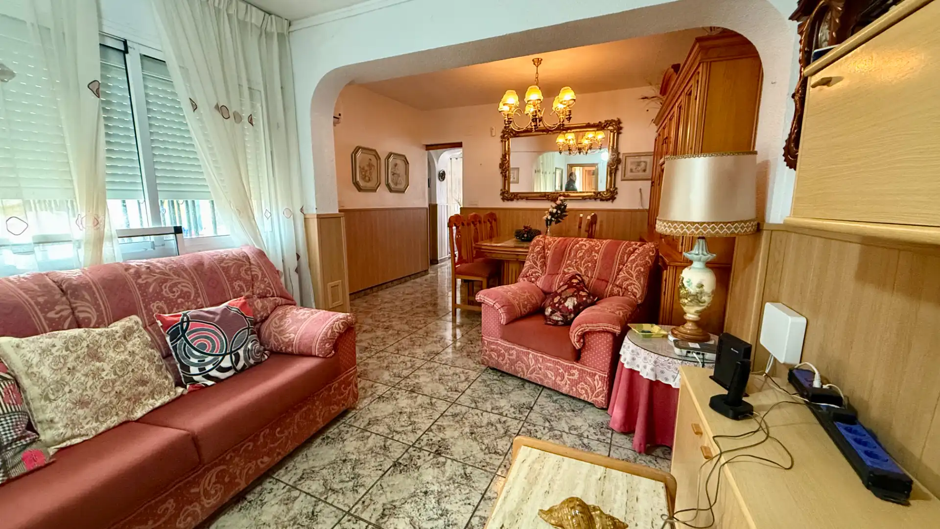 Living room of Houses for sale in Roquetas de Mar  with Terrace and Furnished