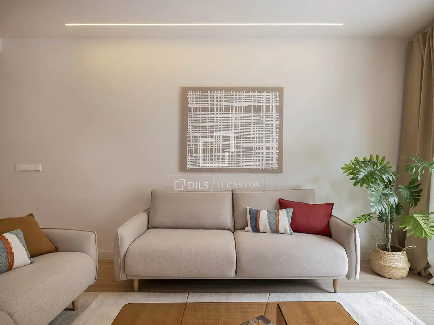Sala de estar de Piso en venta en Barcelona con Aire acondicionado, Calefacción y Jardín privado