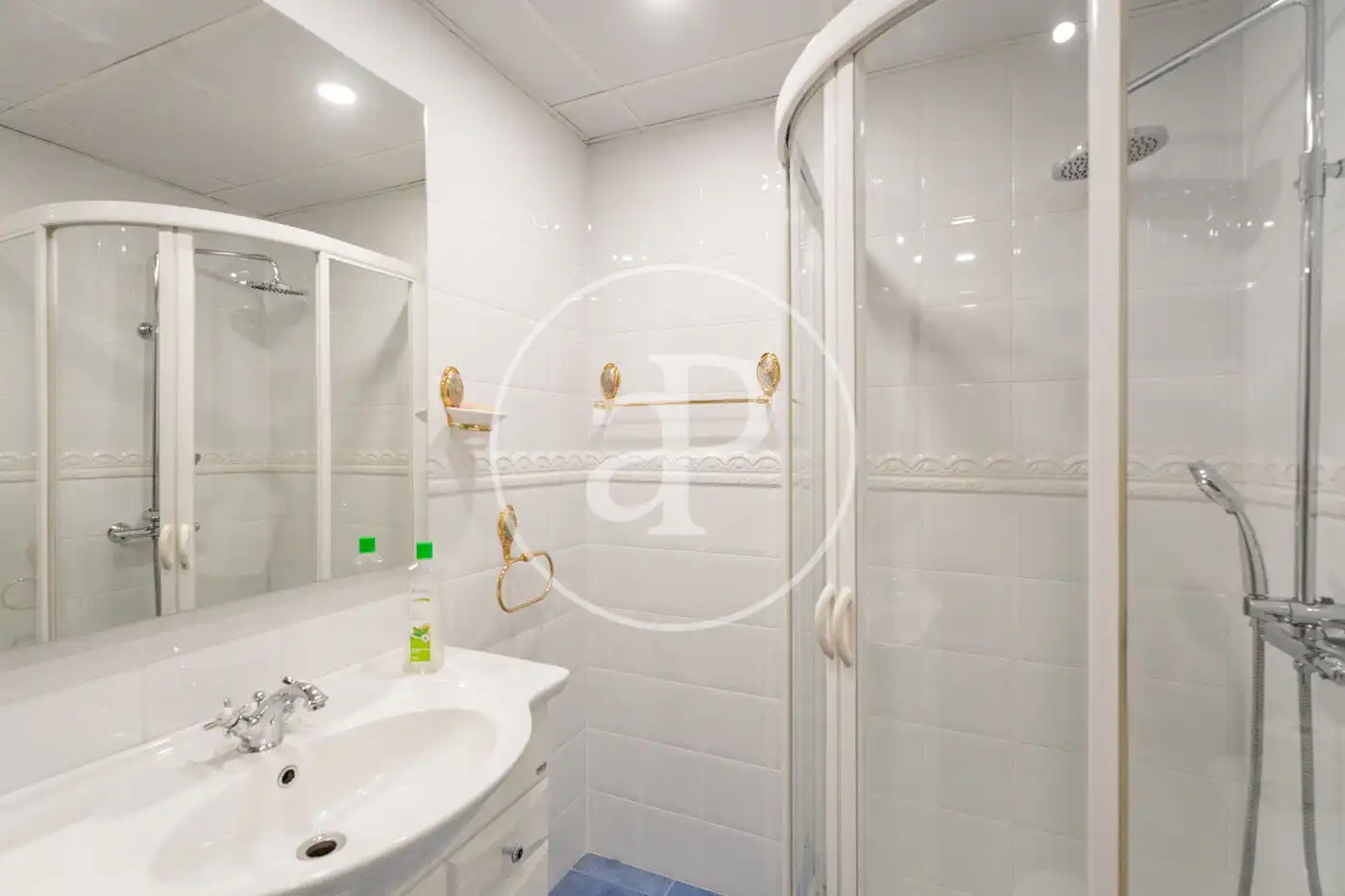 Baño de Piso de alquiler en Madrid con Aire acondicionado, Calefacción y Jardín privado